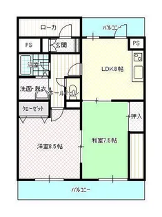 グランフォーレ野田【2階】の間取り
