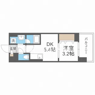 La CASA京橋【1階】の間取り
