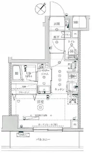 イアース横濱関内【8階】の間取り