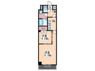 第5メゾン舟入本町【4階】の間取り