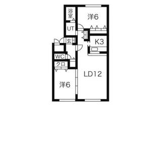 グレース平和【1階】の間取り