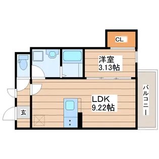 Dコート幸町レジデンス【1階】の間取り