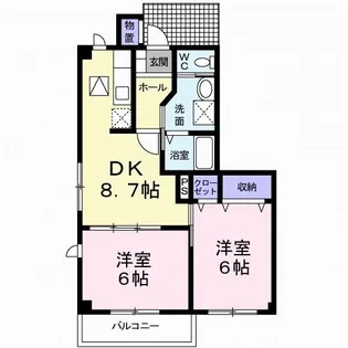 パルテール【1階】の間取り