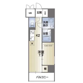 RISE KUMAMOTO EXE【9階】の間取り