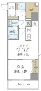 PREMIUM CUBE 上野【10階】の間取り