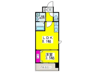 レクシア堺東【9階】の間取り