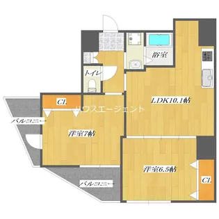 クラリティMS【2階】の間取り