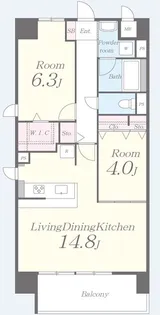 グレイス京橋【2階】の間取り