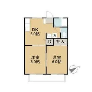 サンシティ杉の本II【1階】の間取り