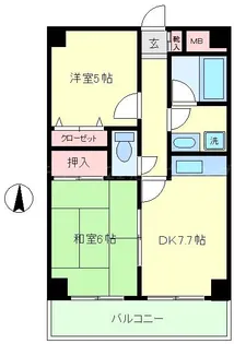 五香屋プラザビル【6階】の間取り