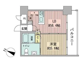 プライマル札幌北4条【8階】の間取り