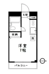 メゾン中央【1階】の間取り