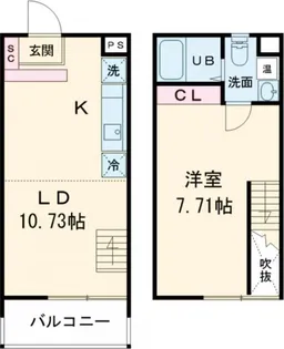 ル・リオン高円寺【4階】の間取り