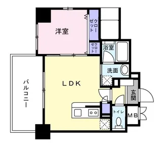 COCO川西町【仲手ゼロ】【4階】の間取り