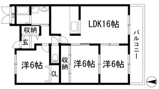 ライゼックス甲陽園【1階】の間取り