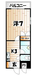 トーケン設計戸畑駅前II【13階】の間取り