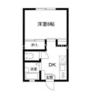 Kパレス上大岡【1階】の間取り