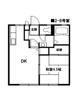 サンライフ山田【2階】の間取り