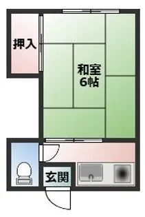 過足荘【1階】の間取り