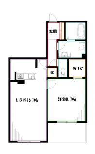 ベオーク【2階】の間取り