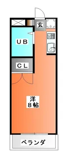 メゾン大洋 PART2【3階】の間取り