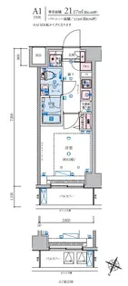 リヴシティ横濱石川町【7階】の間取り