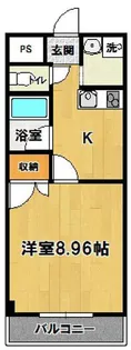 ソレイユ高野【4階】の間取り