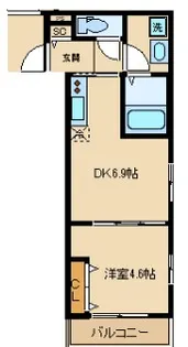 アドヴァンス【1階】の間取り