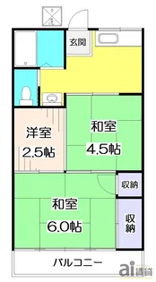 高丸コーポ【1階】の間取り