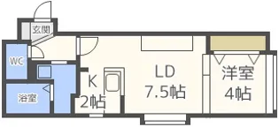 ヴィラパティナ【4階】の間取り