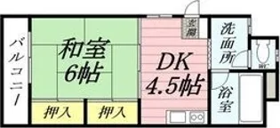 ハイタウンみずほI【1階】の間取り