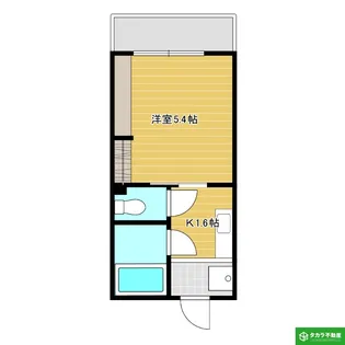 第二聖晃コーポ【3階】の間取り