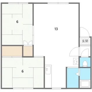 住吉ハイツ【2階】の間取り