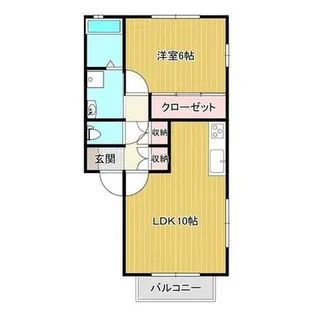 ハイツ京花【1階】の間取り