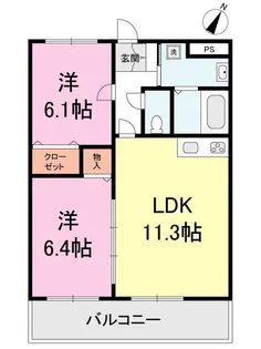 エトワール【3階】の間取り
