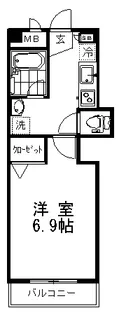 ライフコート多摩川【3階】の間取り