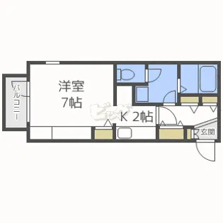 デルタ・ヌーヴ【4階】の間取り