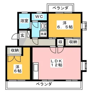 ドルフK【2階】の間取り