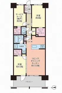 クリオレジダンス八王子セントラルマークス【11階】の間取り
