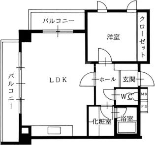 プライムモア藤崎【4階】の間取り
