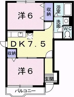 ファー イースト【1階】の間取り