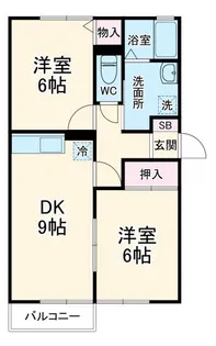プティヴィラージュ II【2階】の間取り