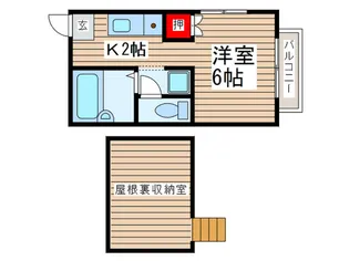 グランデュ-ルJ A棟【2階】の間取り
