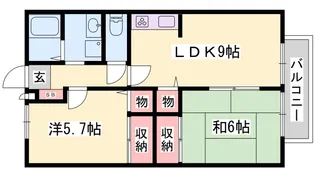 ハッピーバード円山【2階】の間取り