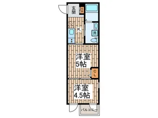 Cortile Nakaikegami【3階】の間取り