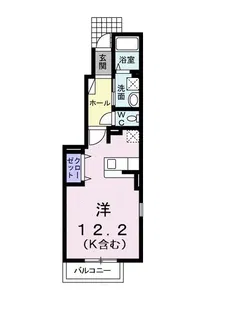 ベルアンジュ【1階】の間取り