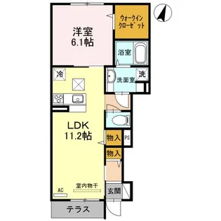 グランソレイユ【1階】の間取り