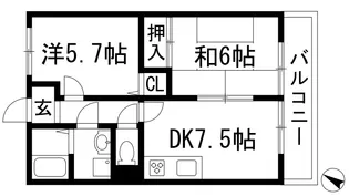 荻野MGレジデンス2【3階】の間取り