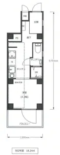 Lotso大山【5階】の間取り