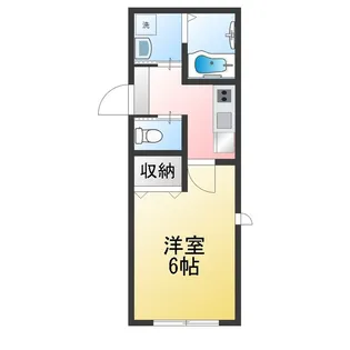 仮)南矢名Mアパート【1階】の間取り